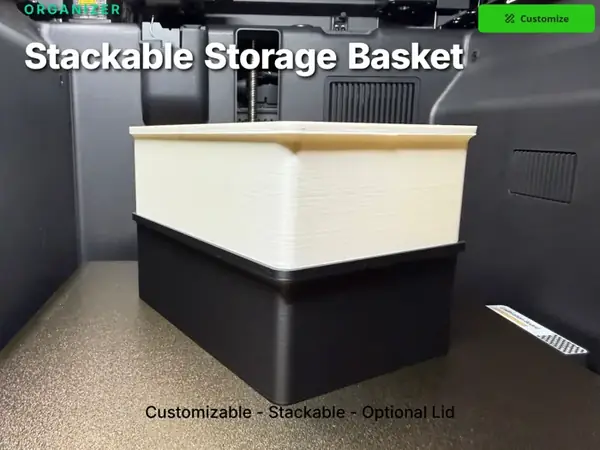 Custom Stackable Storage Basket