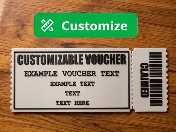 Custom Gift Voucher Ticket