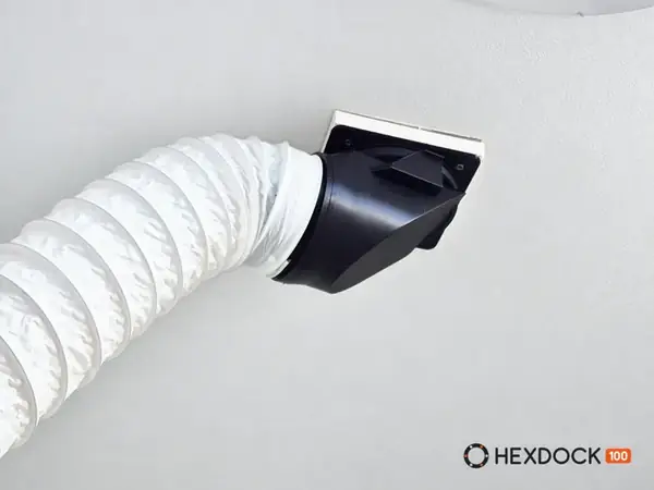 HexDock 100 Magnetic 360° Ceiling Swivel – 4" Duct