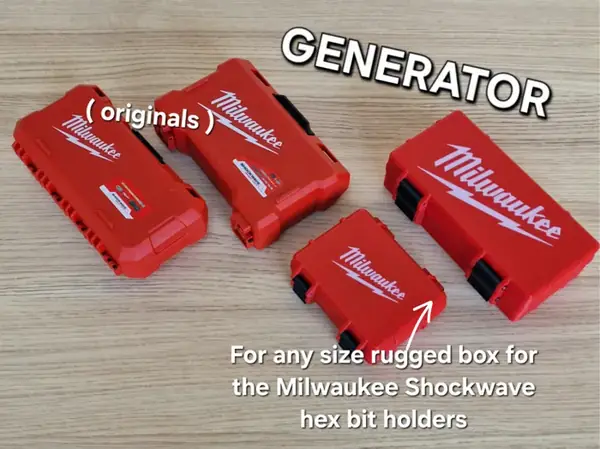 Storage Box for Milwaukee Shockwave Bit Holders