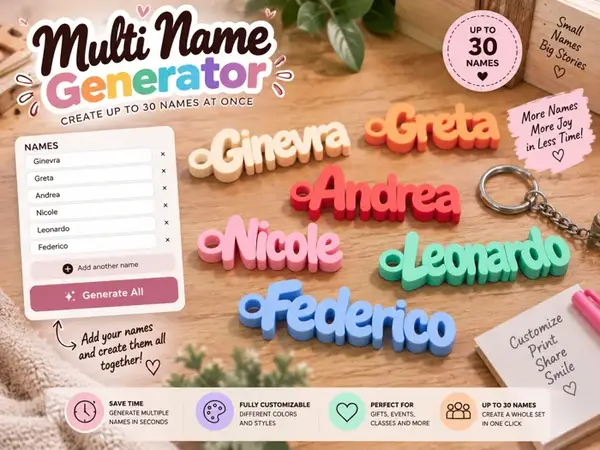 Custom Name Keychain Multi-Generator