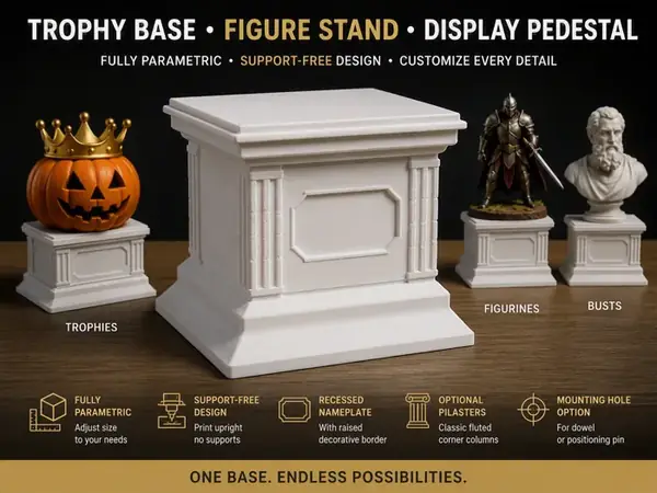 Custom Trophy Base & Display Pedestal