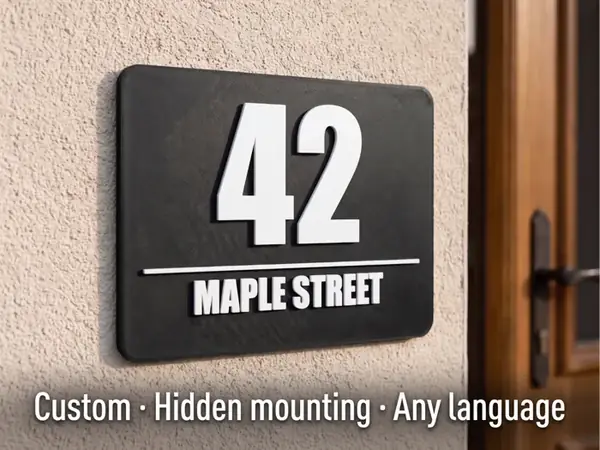 Custom House Number & Address Sign