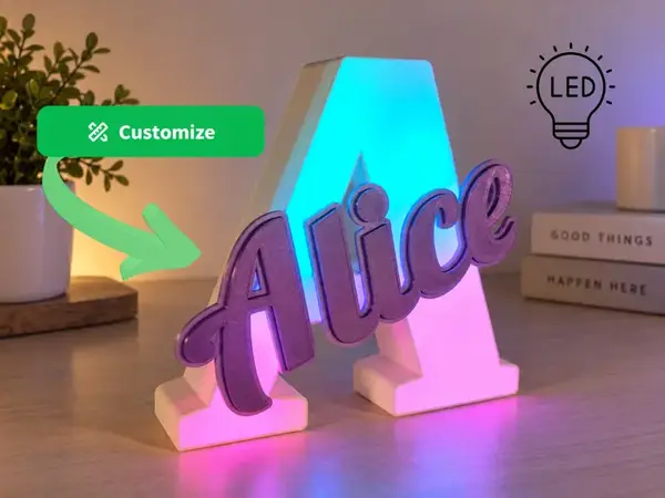 Custom Name LED Letter Lightbox