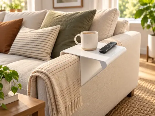 Custom Couch Arm Side Table – Sofa Tray