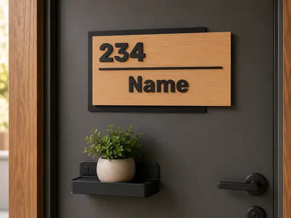 Custom Family Name Door Sign