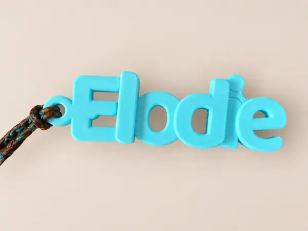 Custom Smooth Glossy Name Keychain