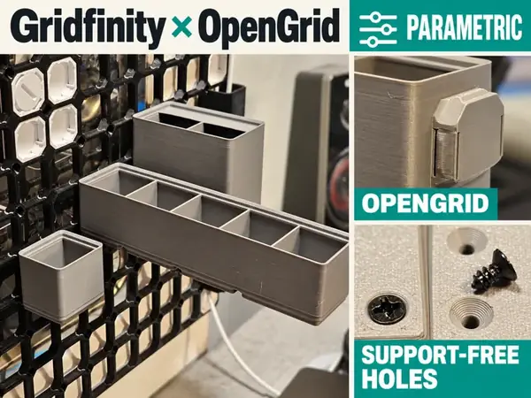 Custom Gridfinity x OpenGrid Bins