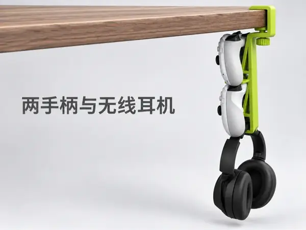 Desk Storage for Headphones & Controllers