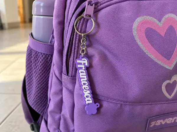 Custom School Name Keychain