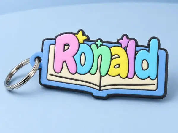 Custom Book Name Keychain