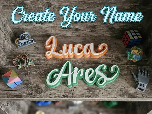 Custom Bogi Typography Sign
