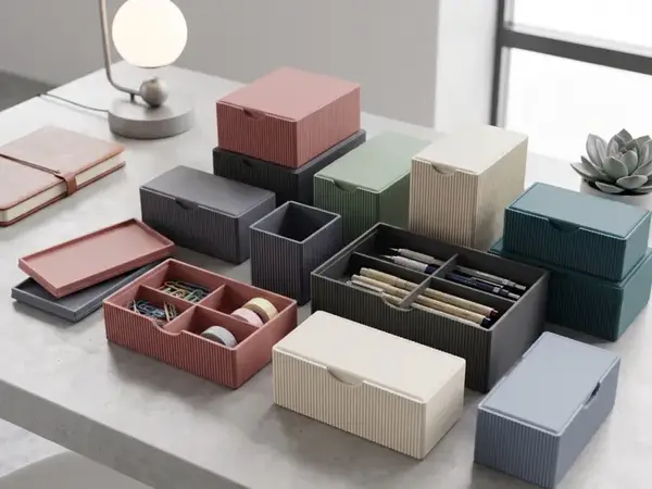 Custom Ribbed Box with Dividers