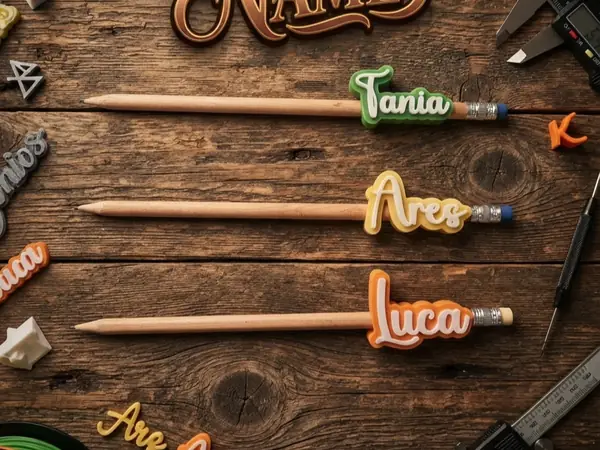 Custom Kids' Typography Pencil