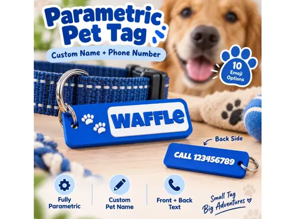 Custom Pet & Bag Tag – Name + Phone Number