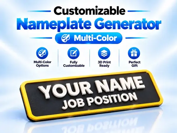 Custom Multi-Color Nameplate