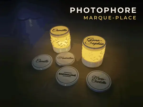 Custom Wedding Place Card Lantern