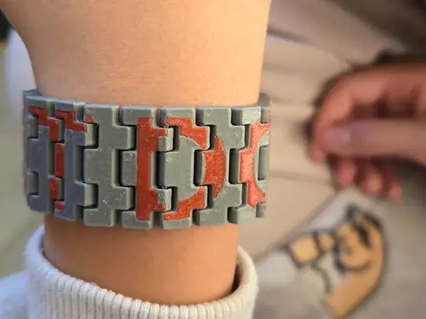 Custom Double-Sided Text Bracelet
