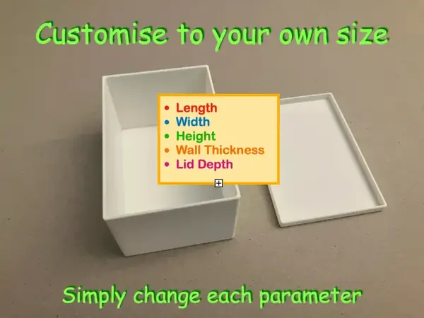 Simple Box with Overlap Lid