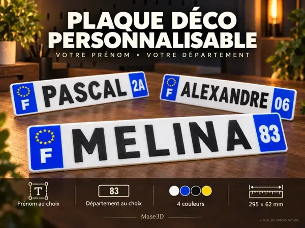 Custom Decorative License Plate Sign