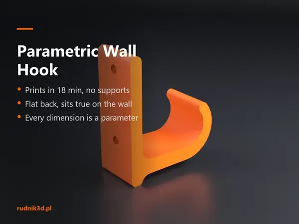 Custom Tapered Wall Hook