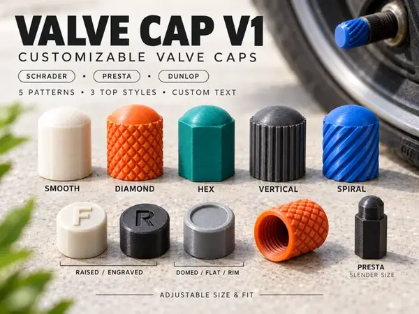 Custom Tire Valve Caps – Car, Motorcycle & Bike