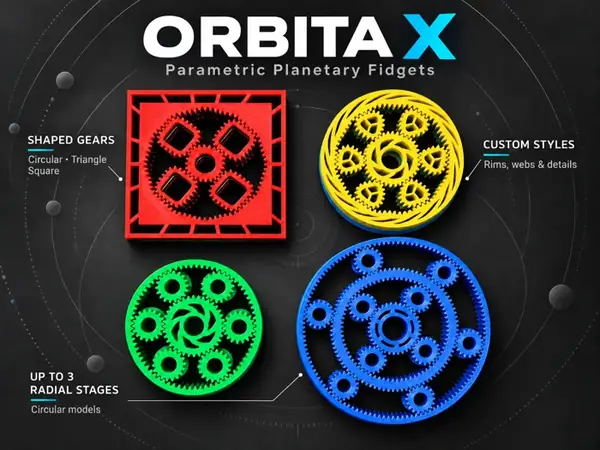 Custom ORBITA X Planetary Fidget