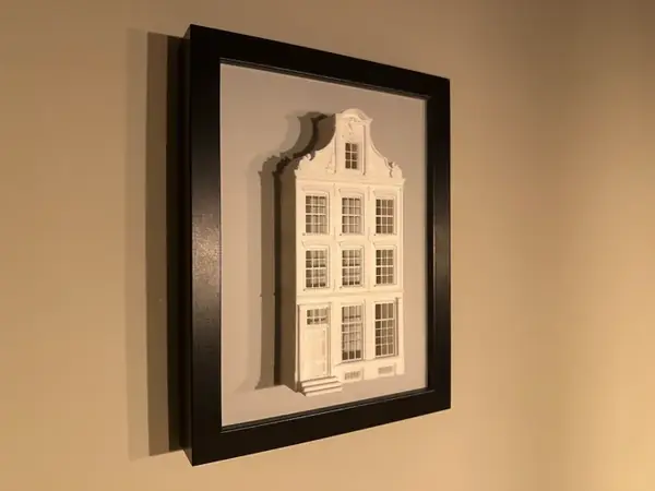 Dutch Canal House Relief in Photo Frame