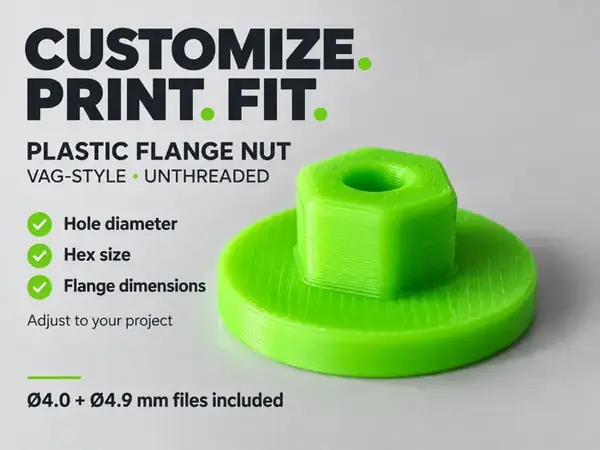 Custom Plastic Flange Nut – VAG