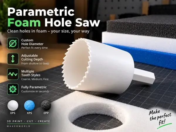 Custom Foam Hole Saw / EPS & XPS Cutter