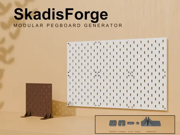 Custom IKEA SKADIS Pegboard – SkadisForge