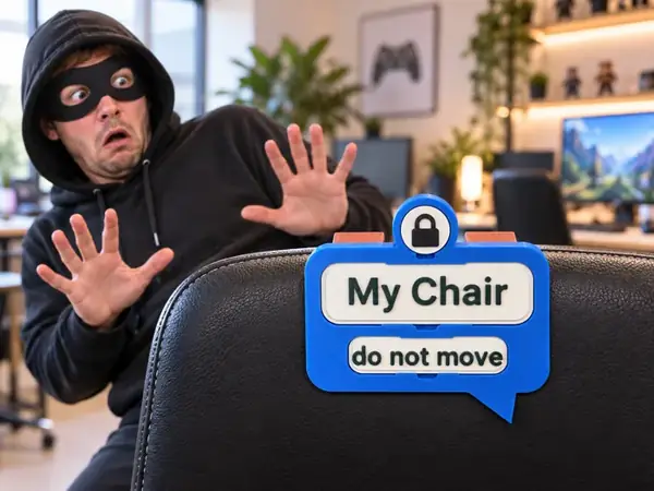 "My Chair, Do Not Move" Clip-On Chair Sign