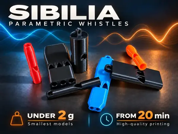 Custom SIBILIA Multi-Chamber Whistles