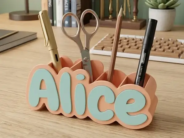 Custom Name Pen Holder