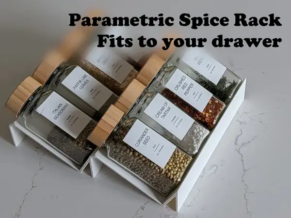 Custom Drawer Spice Rack