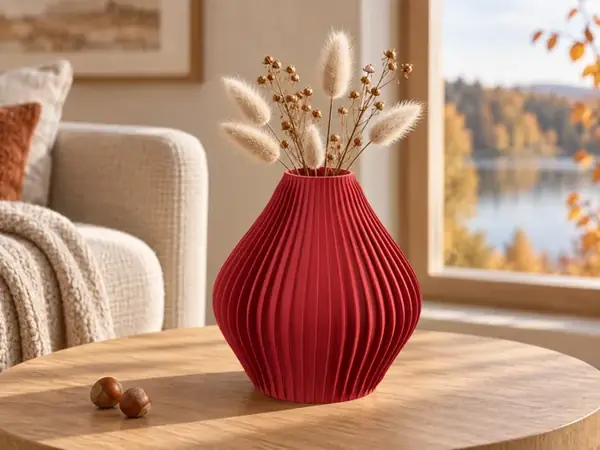Hazelnut Lamella Vase