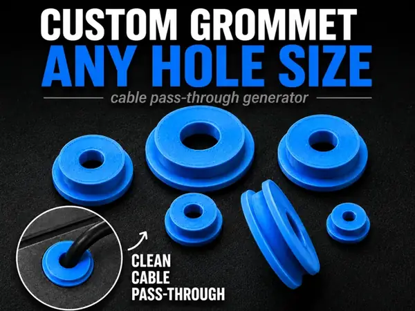 Custom Cable Pass-Through Grommet
