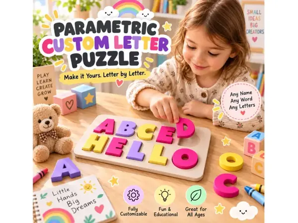 Custom Letter Puzzle Name Board