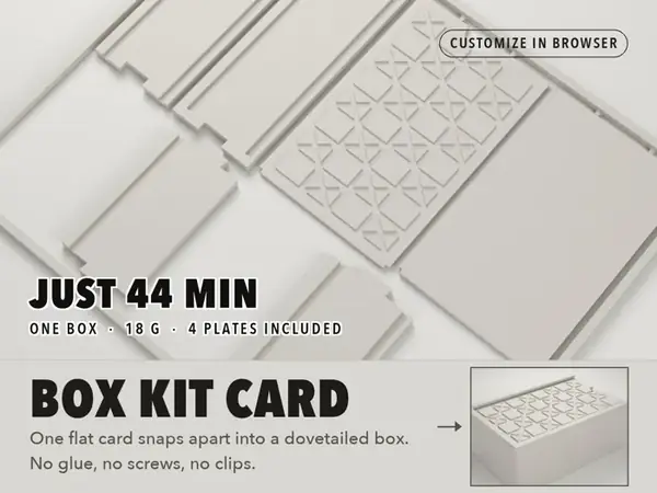 Dovetail Gift Box Kit Card – Any Size