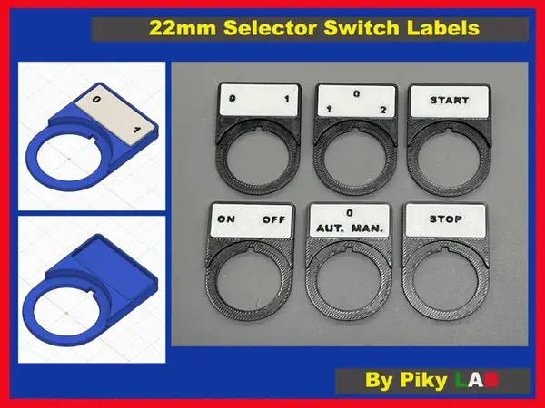 22mm Selector Switch Markers