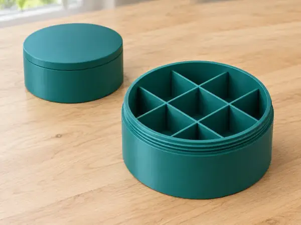 Custom Threaded Divided Storage Box