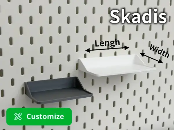 Custom-Size Skadis Tray