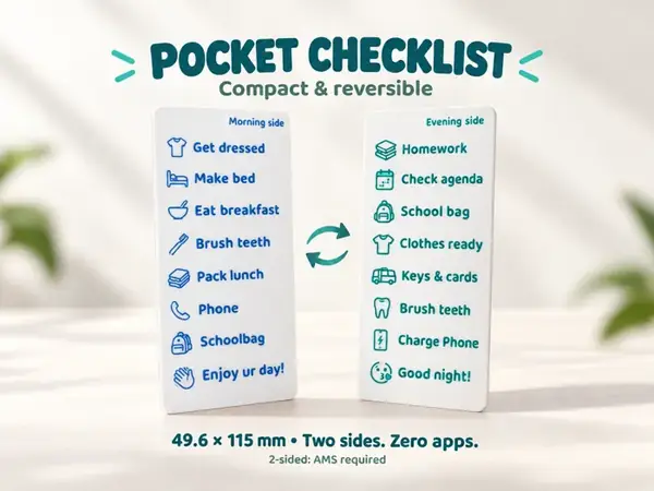 Reversible Pocket Checklist
