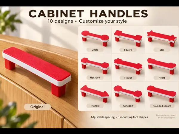 Custom Cabinet Handle – 10 Designs