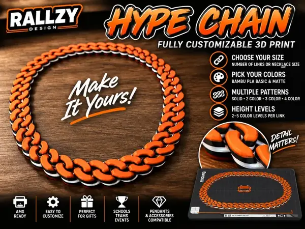 Custom Hype Chain – Size & Multicolor