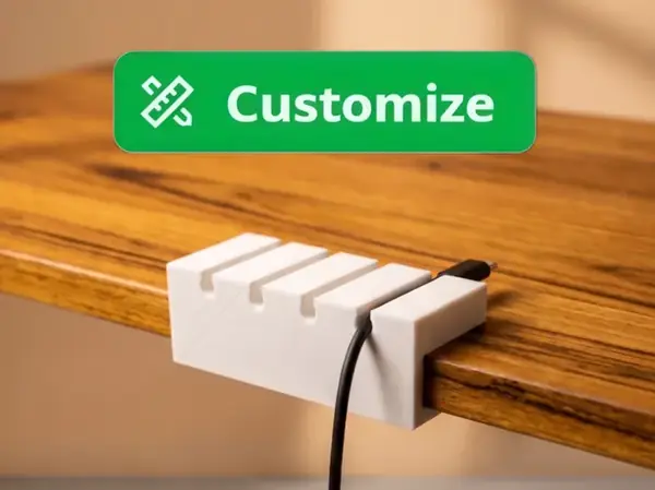 Custom Desk Cable Organizer