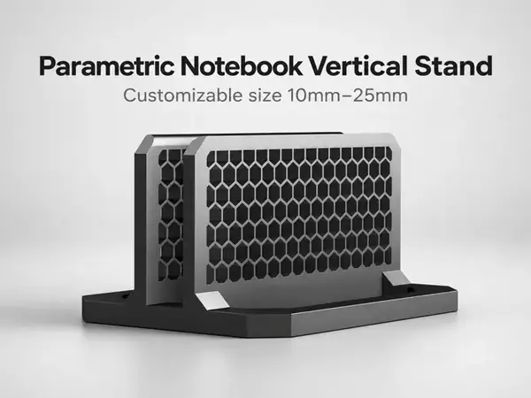 Custom Hexagon Vertical Notebook Stand