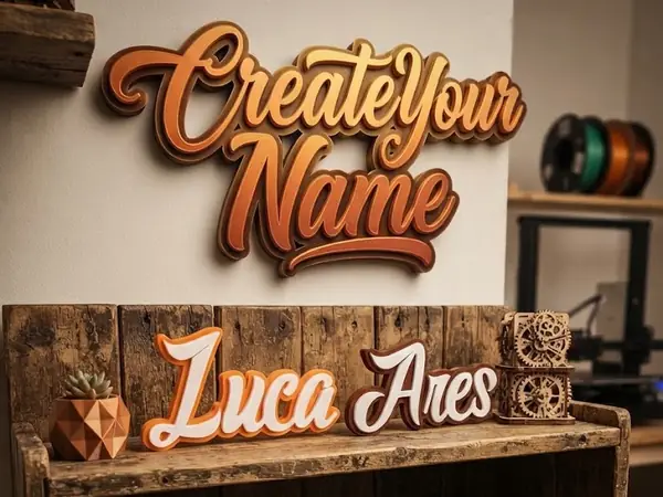 Custom Adven Typography Sign