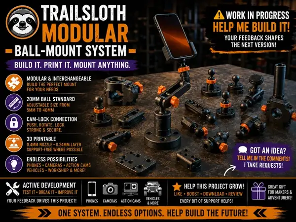 TrailSloth Modular Ball-Mount System