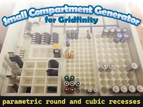 Gridfinity Small Compartment Bin